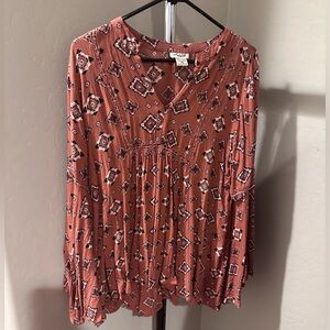 Lola P oversized bohemian top size M